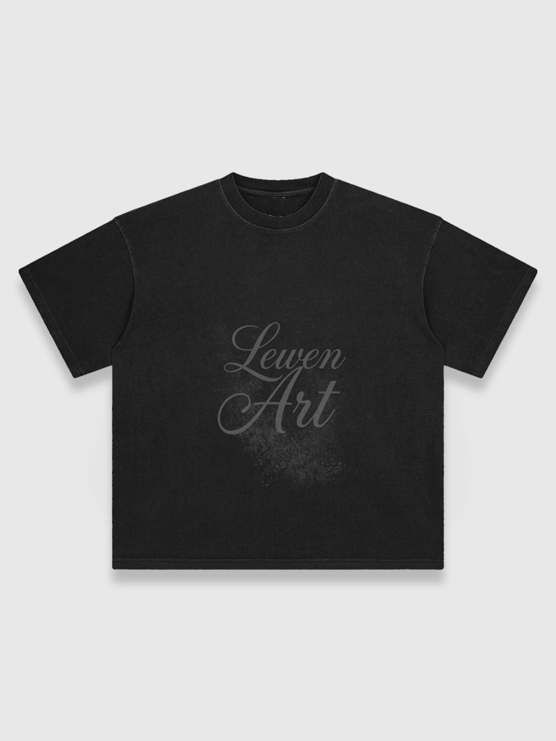 ART TEE WASHED BLACK