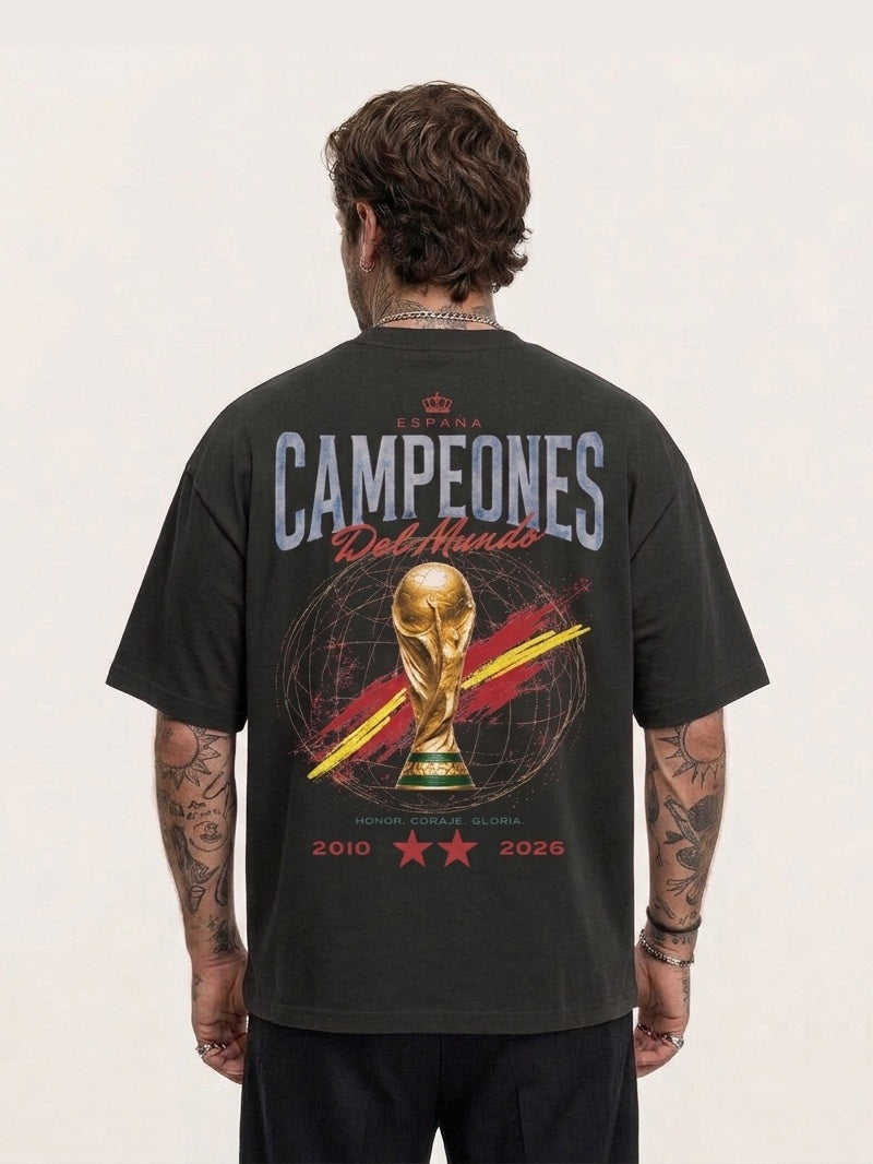 SPAIN WORLD CUP CAMPEONES TEE BL