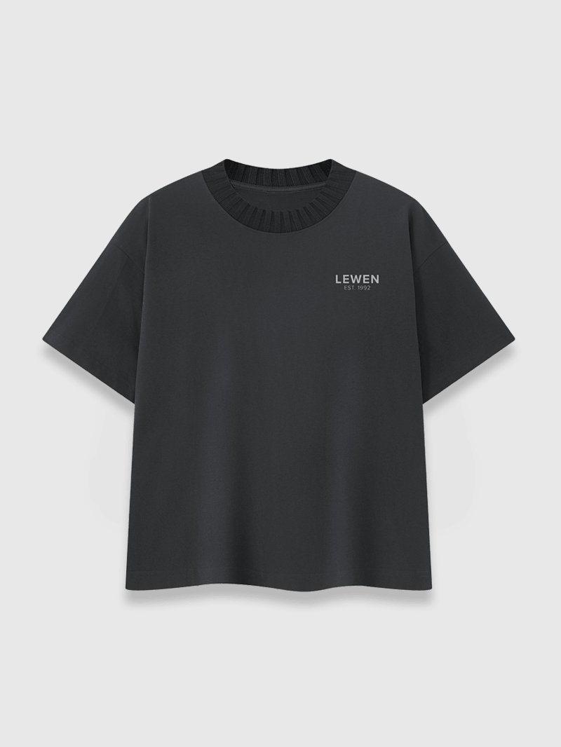 HERITAGE BOXY TEE DARK GRAY