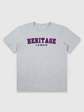 HERITAGE COLLEGE TEE GRAY