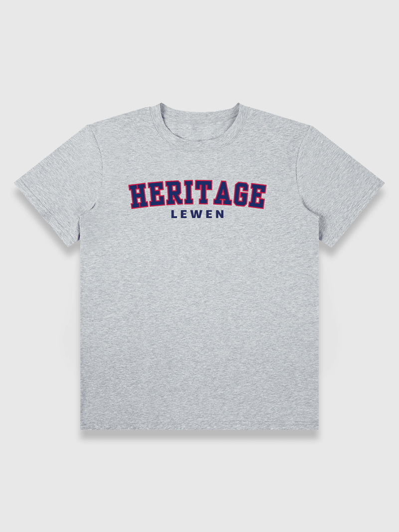 HERITAGE COLLEGE TEE GRAY
