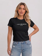LOGO SLIM CREW NECK T-SHIRT BLACK