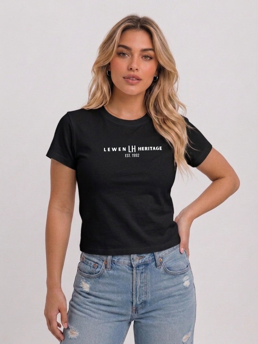 LOGO SLIM CREW NECK T-SHIRT BLACK