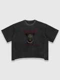 FORGED BY SCARS TEE WASHED BLACK