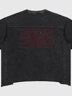 FORGED BY SCARS TEE WASHED BLACK