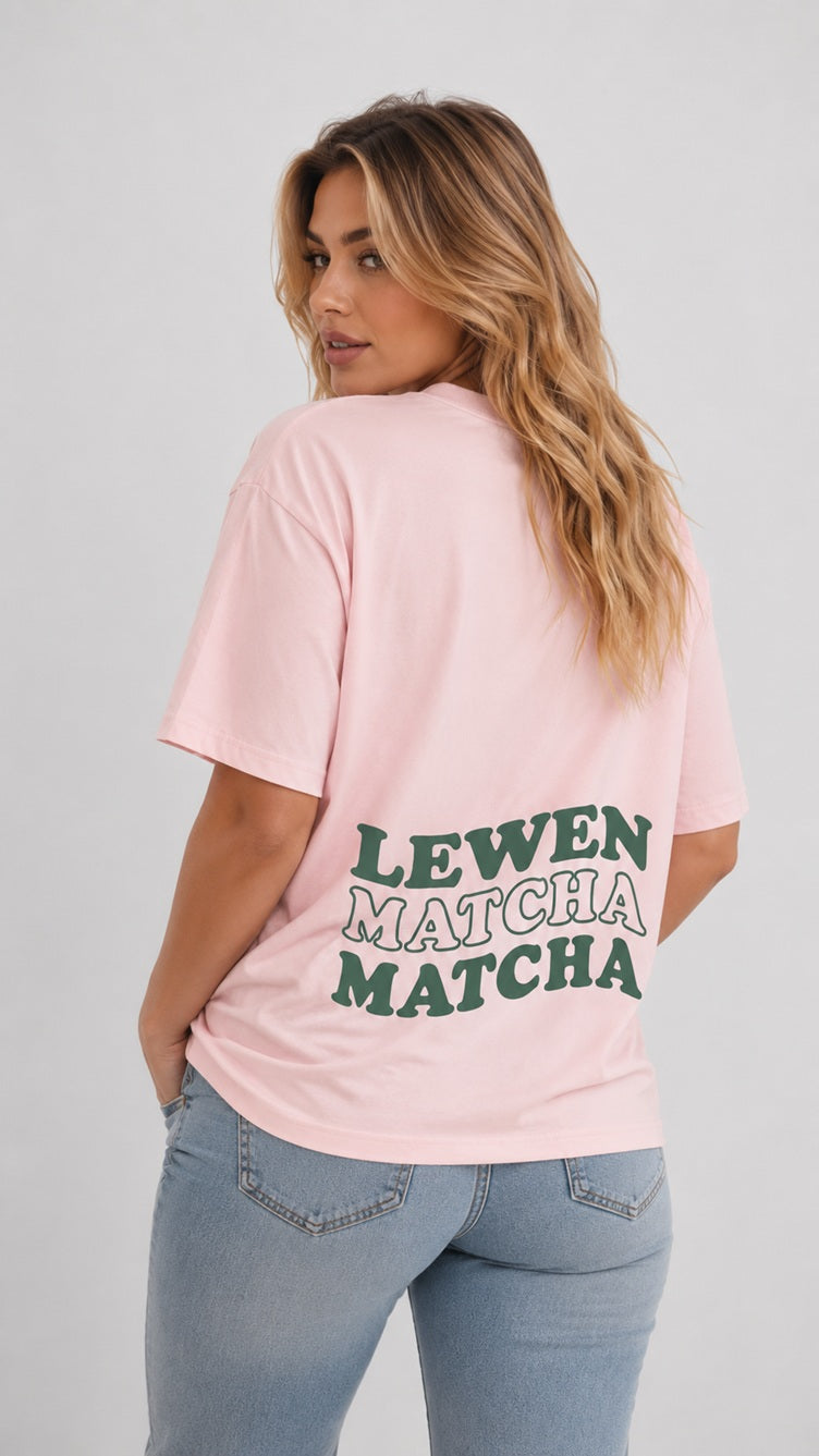 MATCHA BOXY T-SHIRT PINK
