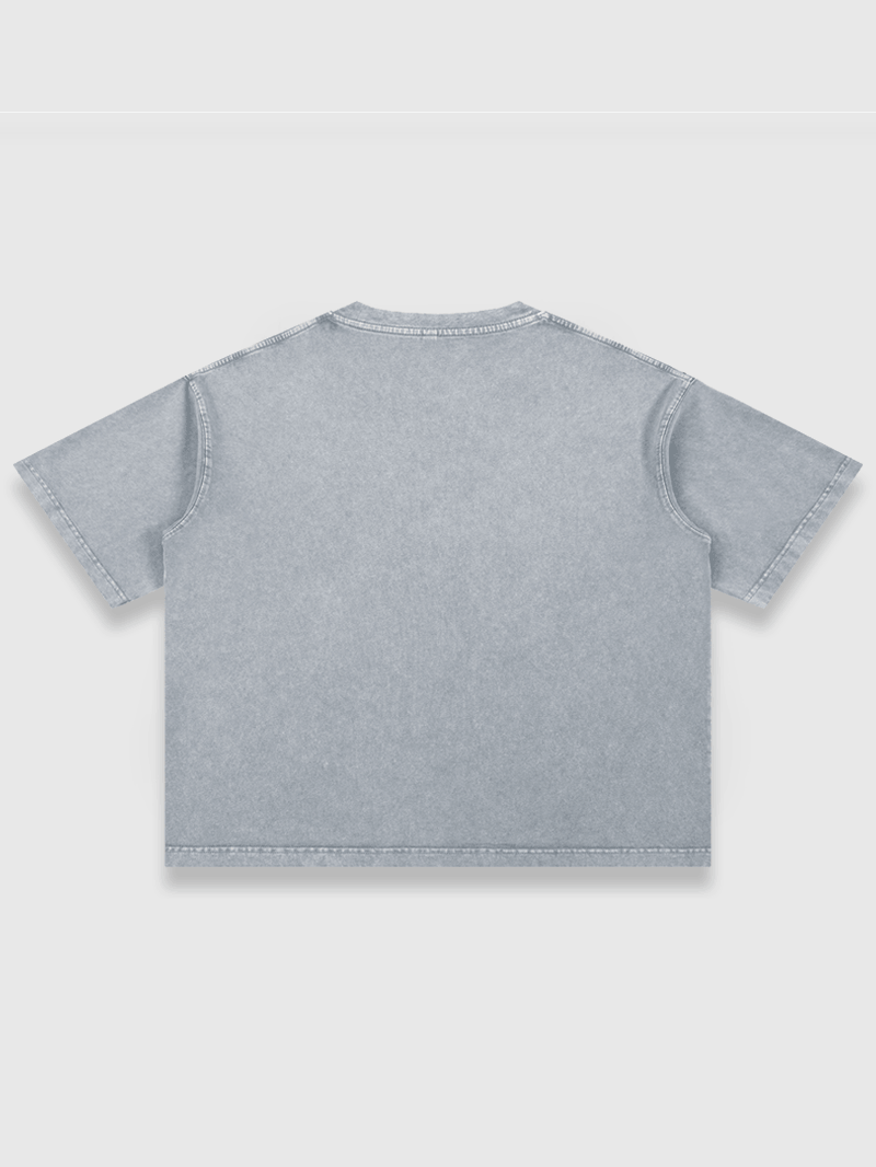 STARS TEE WASHED GRAY
