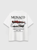 MONACO CIRCUIT BOXY TEE WHITE
