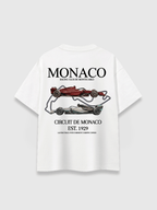 MONACO CIRCUIT BOXY TEE WHITE