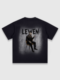 SM*KING LEWPARD TEE BLACK