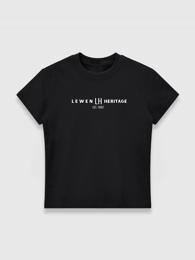 LOGO SLIM CREW NECK T-SHIRT BLACK
