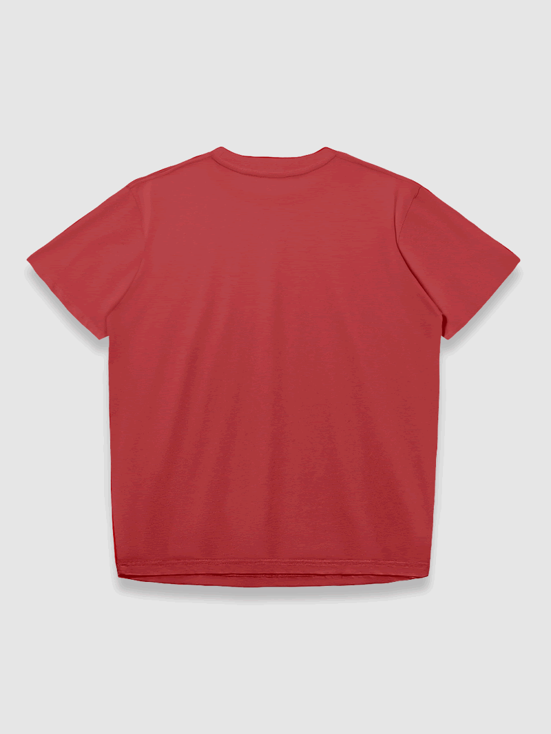 SLIM CREW NECK T-SHIRT CHILI RED