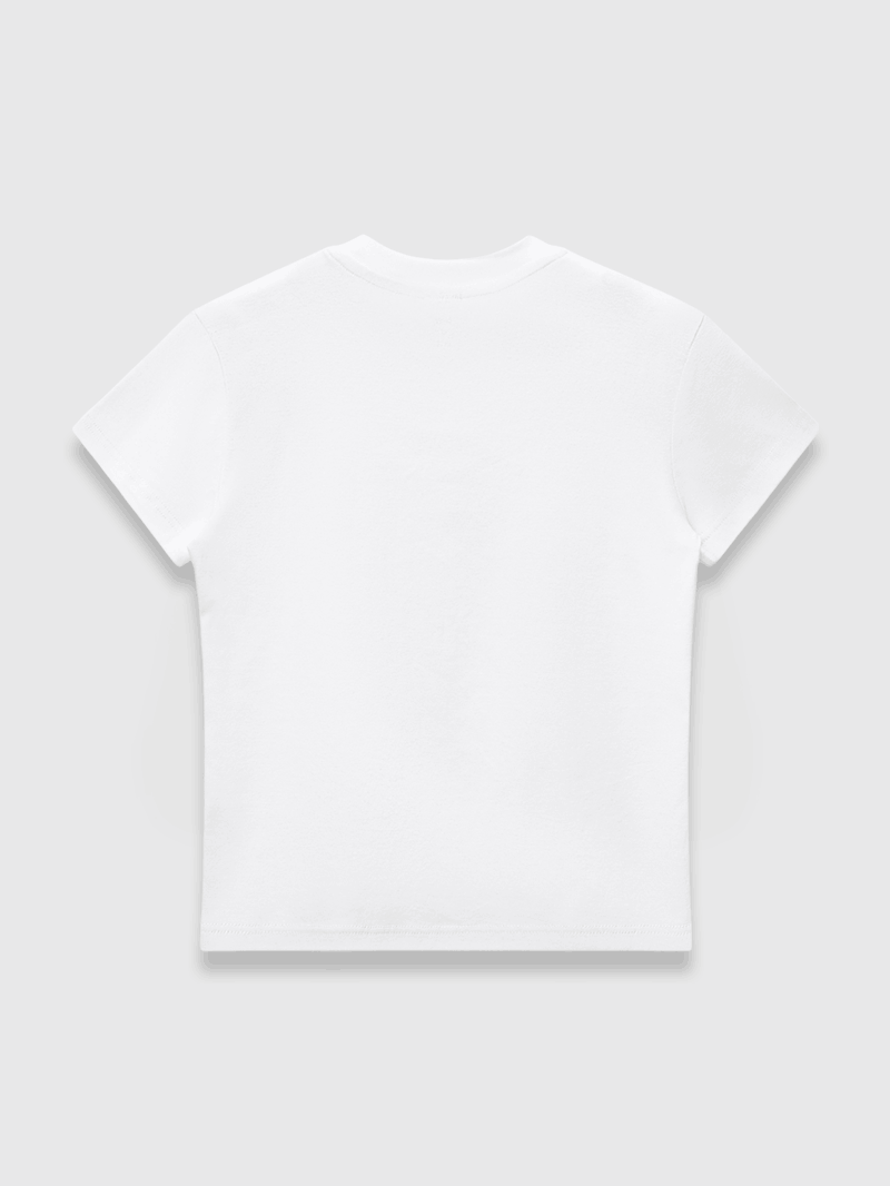 LOGO SLIM CREW NECK T-SHIRT WHITE