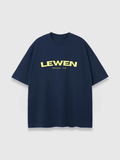 YELLOW LOGO TEE NAVY BLUE