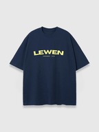YELLOW LOGO TEE NAVY BLUE