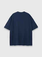 YELLOW LOGO TEE NAVY BLUE